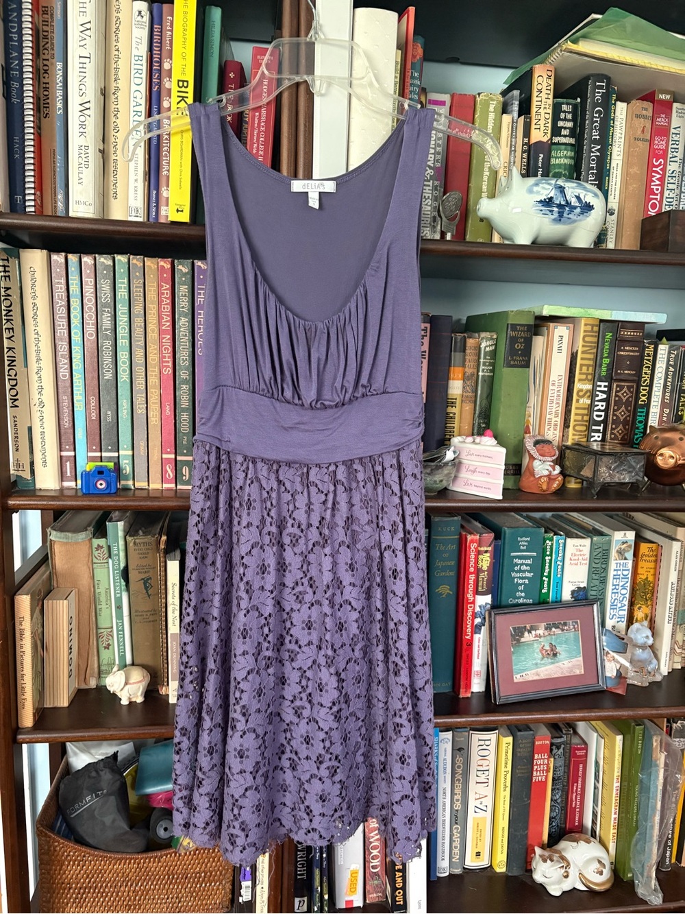 dELiA*s Purple Lace A-Line tank Dress